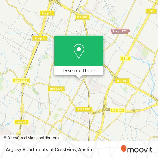 Argosy Apartments at Crestview map