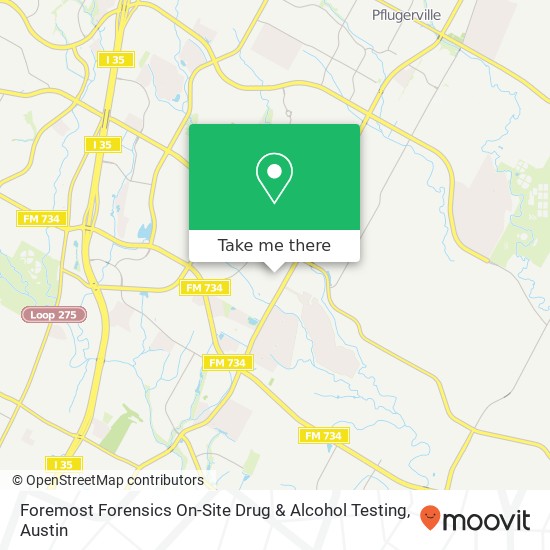 Mapa de Foremost Forensics On-Site Drug & Alcohol Testing