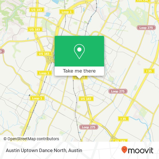 Mapa de Austin Uptown Dance North