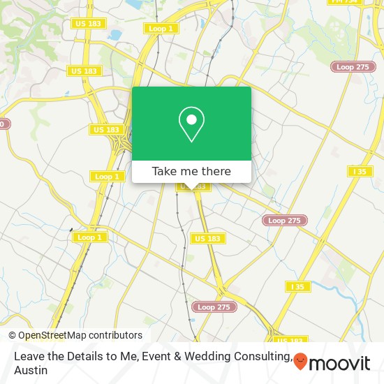 Mapa de Leave the Details to Me, Event & Wedding Consulting
