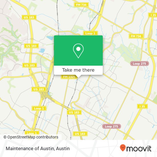 Mapa de Maintenance of Austin