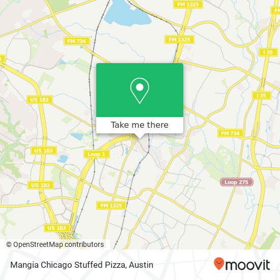 Mangia Chicago Stuffed Pizza map