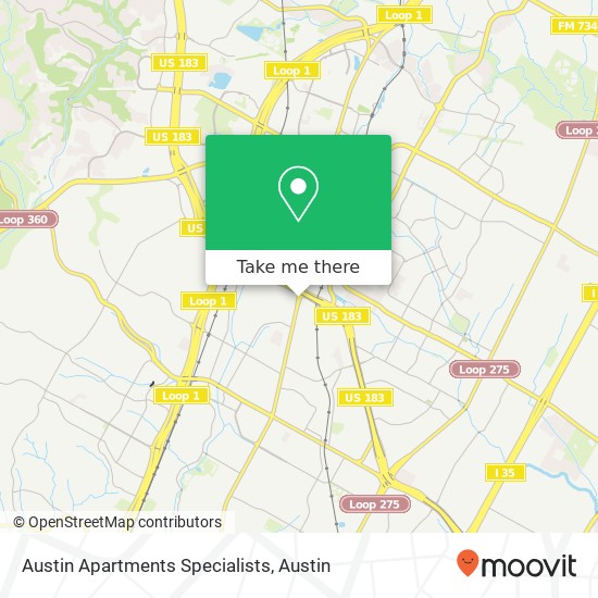 Austin Apartments Specialists map