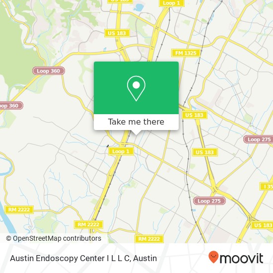 Austin Endoscopy Center I L L C map