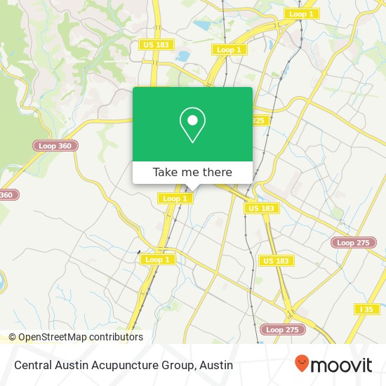 Central Austin Acupuncture Group map