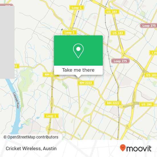 Mapa de Cricket Wireless