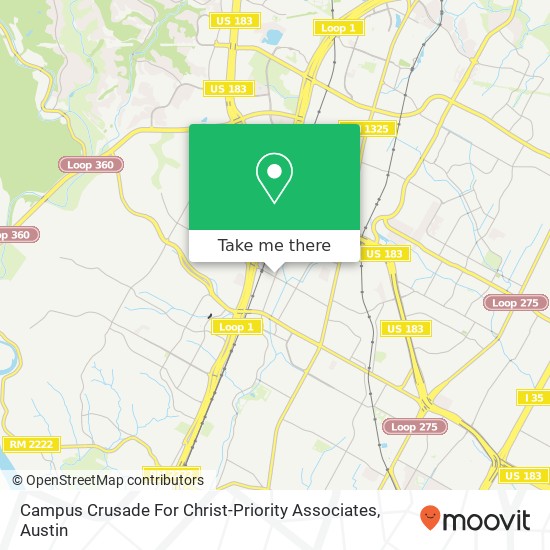 Mapa de Campus Crusade For Christ-Priority Associates