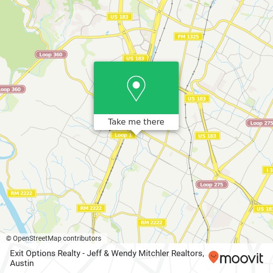 Exit Options Realty - Jeff & Wendy Mitchler Realtors map