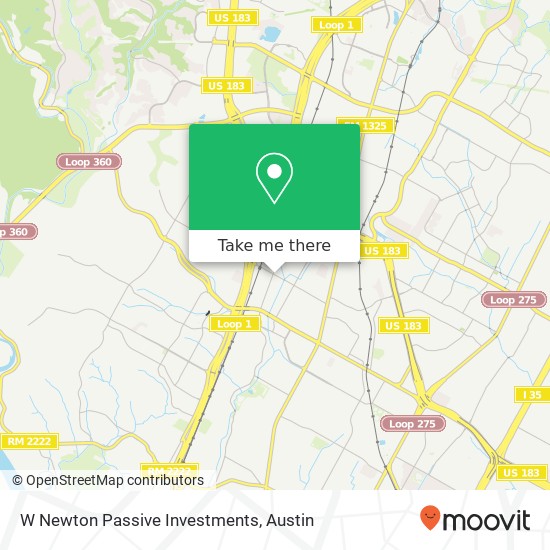 W Newton Passive Investments map