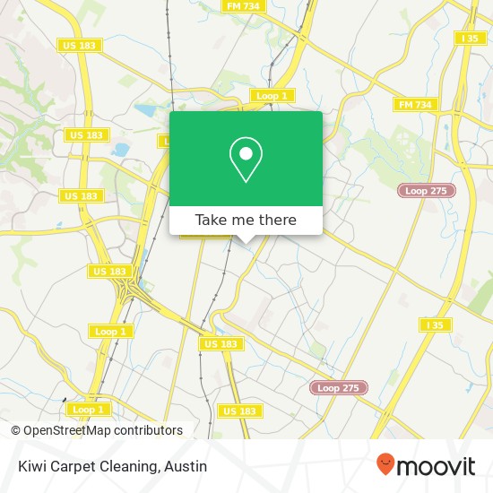 Kiwi Carpet Cleaning map