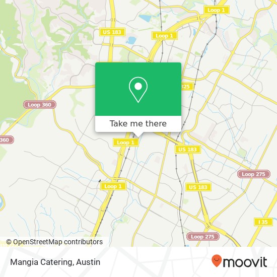 Mangia Catering map
