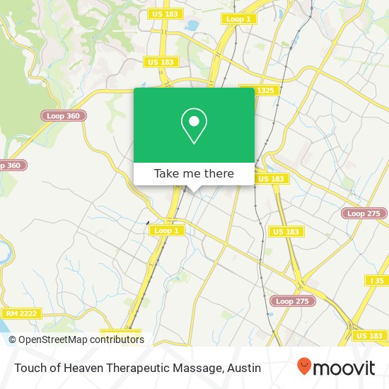 Touch of Heaven Therapeutic Massage map