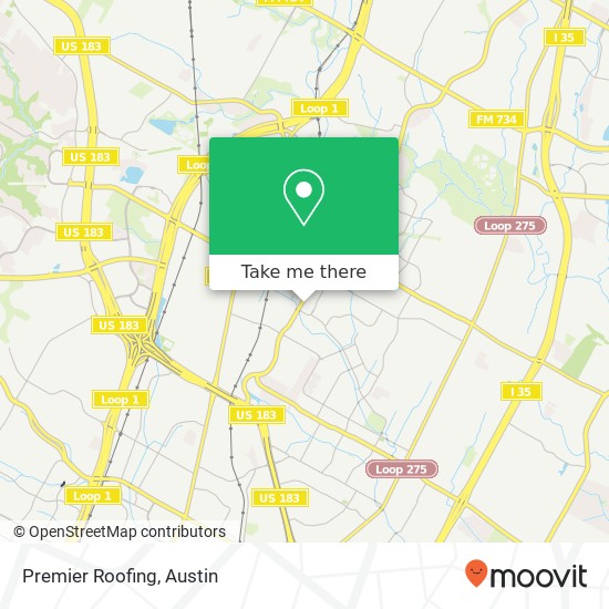 Premier Roofing map