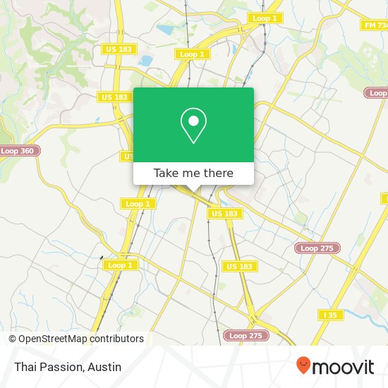 Mapa de Thai Passion