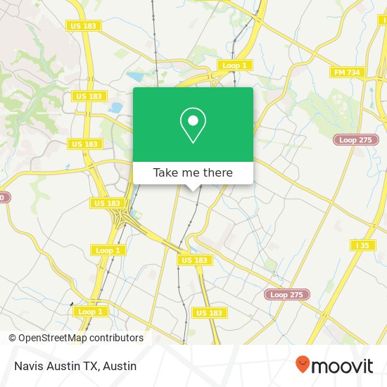 Navis Austin TX map