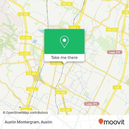 Mapa de Austin Montergram