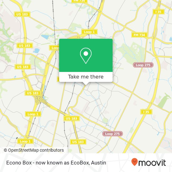 Mapa de Econo Box - now known as EcoBox