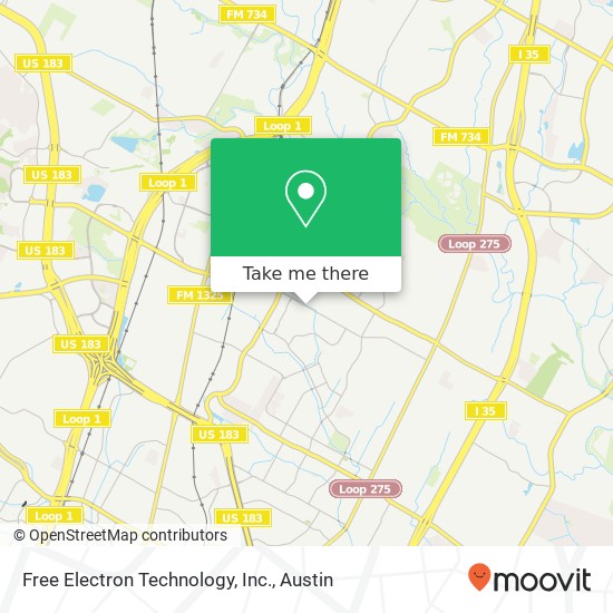 Mapa de Free Electron Technology, Inc.