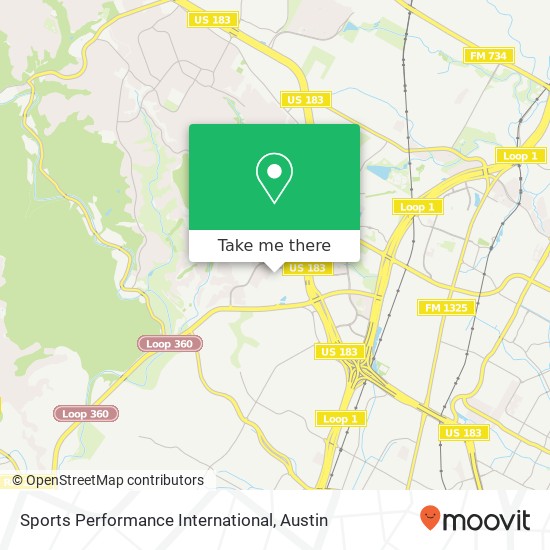 Sports Performance International map