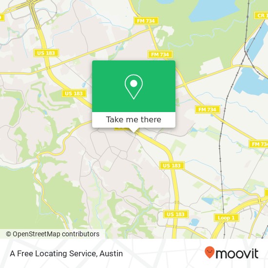 A Free Locating Service map
