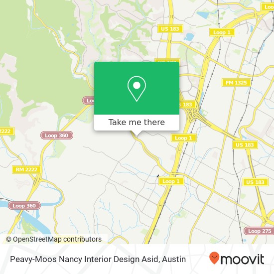 Mapa de Peavy-Moos Nancy Interior Design Asid