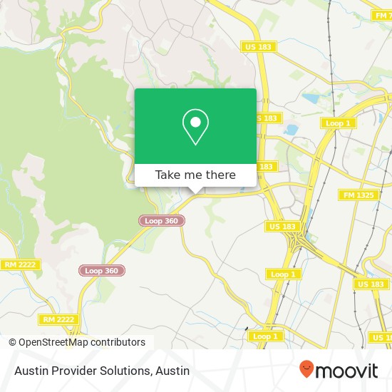 Austin Provider Solutions map