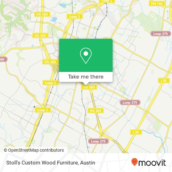 Stoll's Custom Wood Furniture map