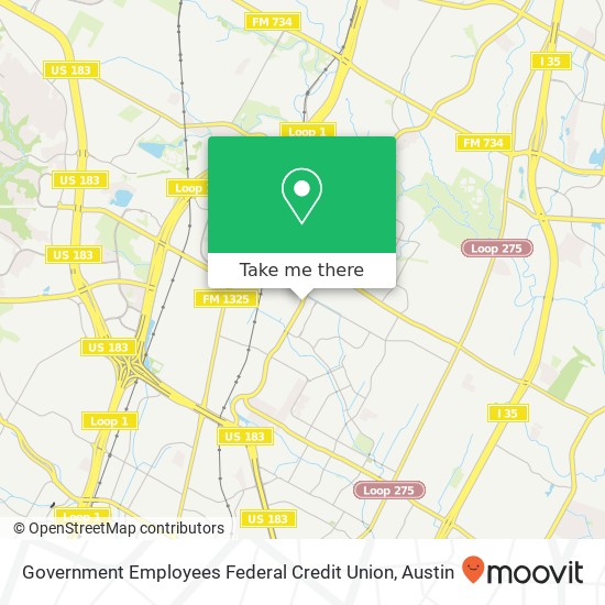 Mapa de Government Employees Federal Credit Union