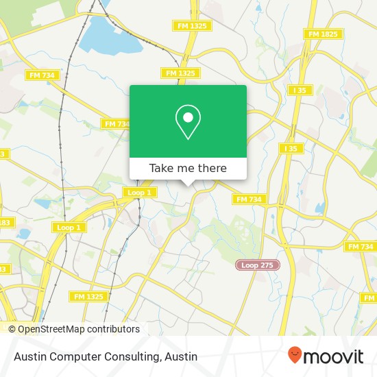 Mapa de Austin Computer Consulting