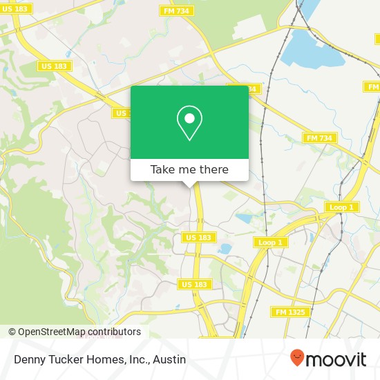 Mapa de Denny Tucker Homes, Inc.