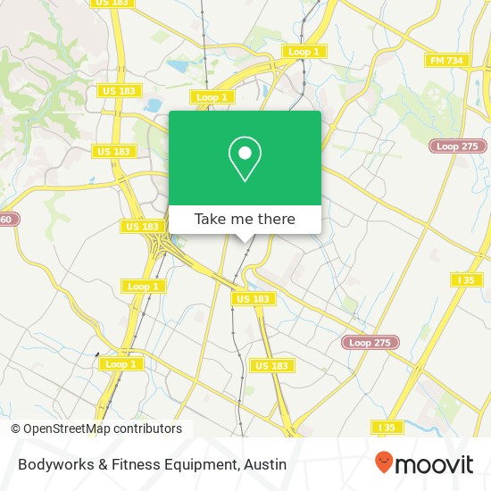 Mapa de Bodyworks & Fitness Equipment