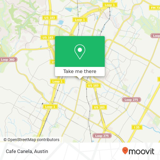 Mapa de Cafe Canela