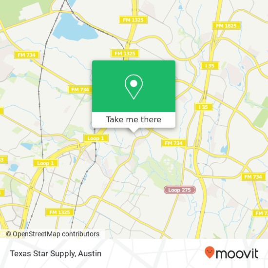 Mapa de Texas Star Supply