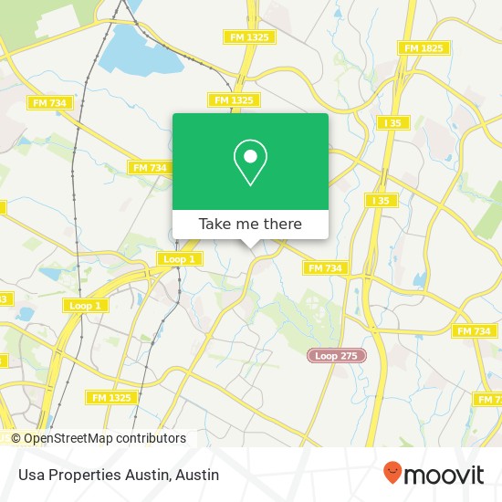 Usa Properties Austin map