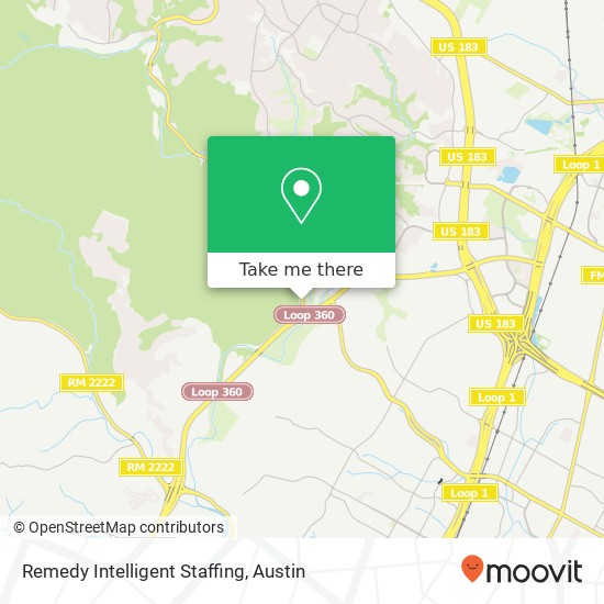 Mapa de Remedy Intelligent Staffing