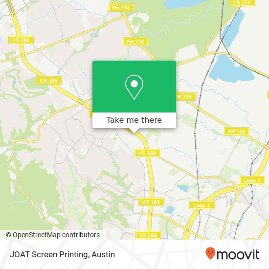 JOAT Screen Printing map