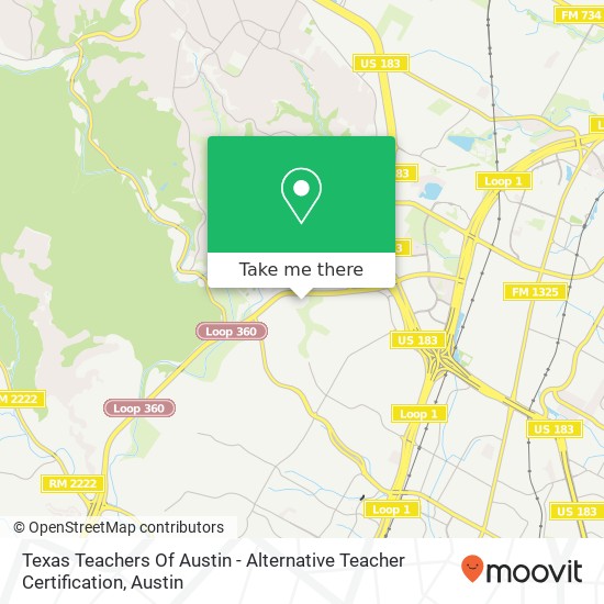 Texas Teachers Of Austin - Alternative Teacher Certification map