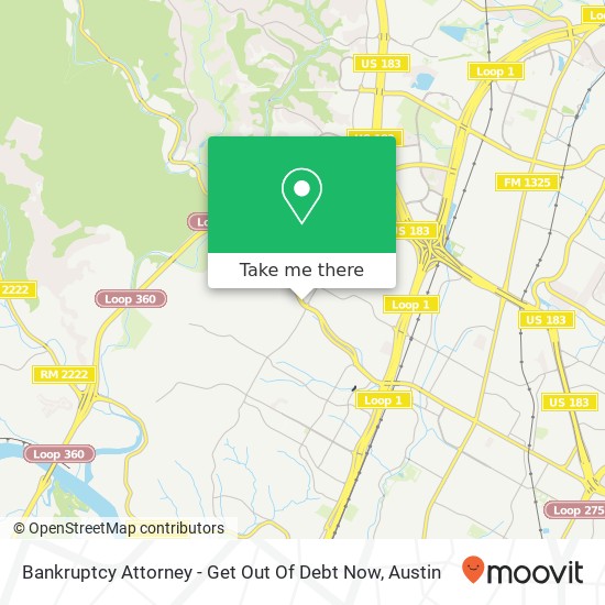 Bankruptcy Attorney - Get Out Of Debt Now map