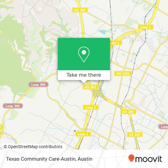 Texas Community Care-Austin map