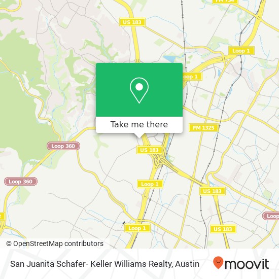 Mapa de San Juanita Schafer- Keller Williams Realty