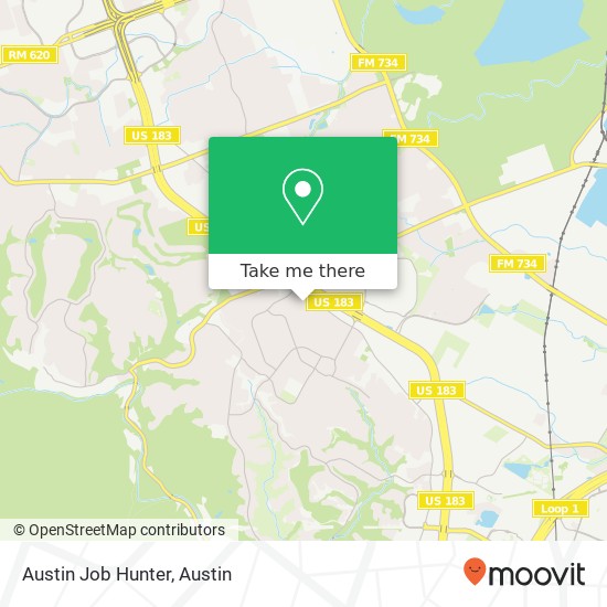 Austin Job Hunter map
