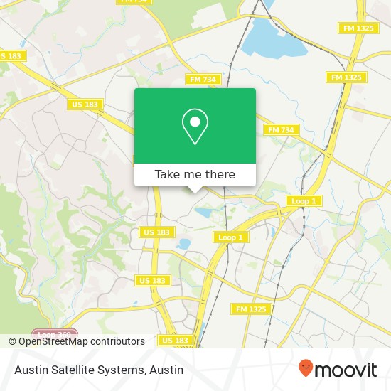 Austin Satellite Systems map