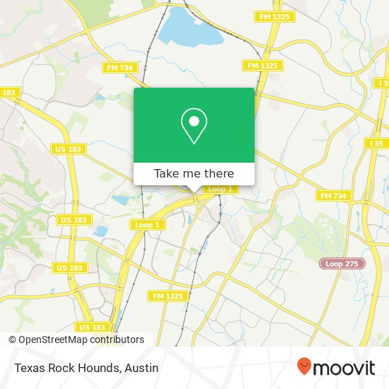 Texas Rock Hounds map
