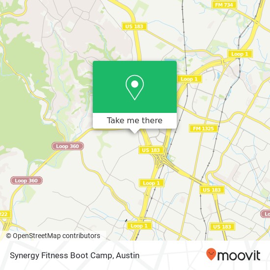 Synergy Fitness Boot Camp map