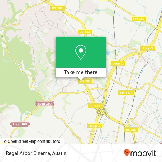 Regal Arbor Cinema map