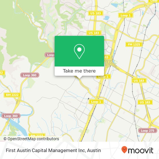 Mapa de First Austin Capital Management Inc