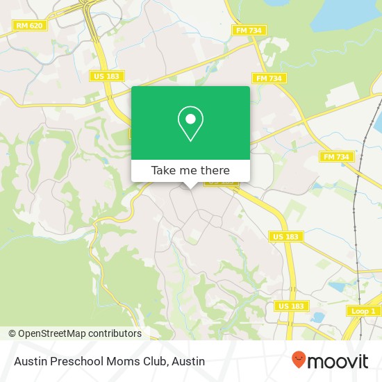 Austin Preschool Moms Club map