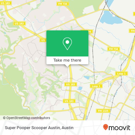 Mapa de Super Pooper Scooper Austin