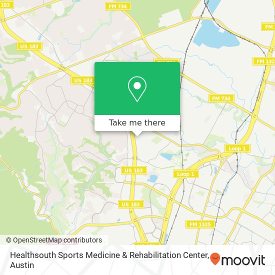 Mapa de Healthsouth Sports Medicine & Rehabilitation Center