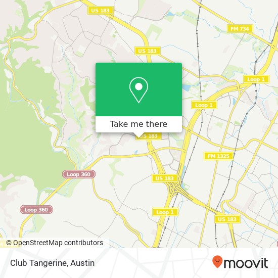 Club Tangerine map